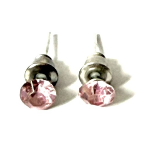 Brinco de Pedra Rosa